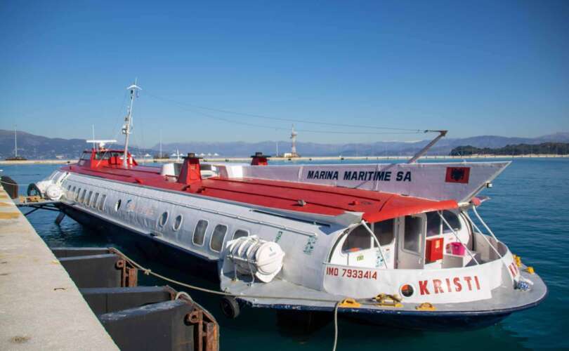 prom z Korfu do Sarandy